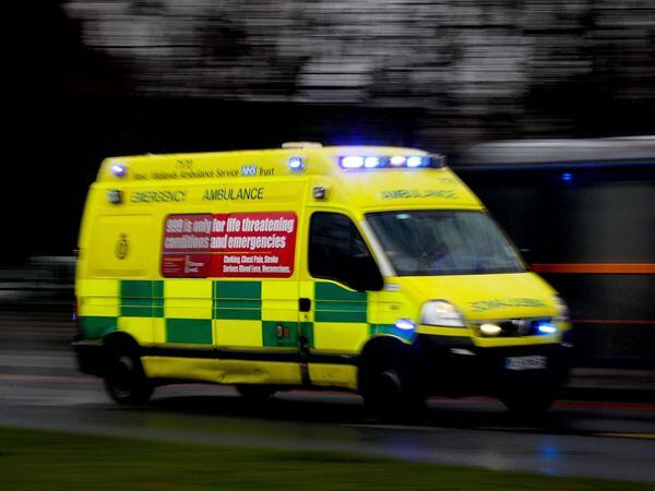 The ambulance crashed while on a 999 call