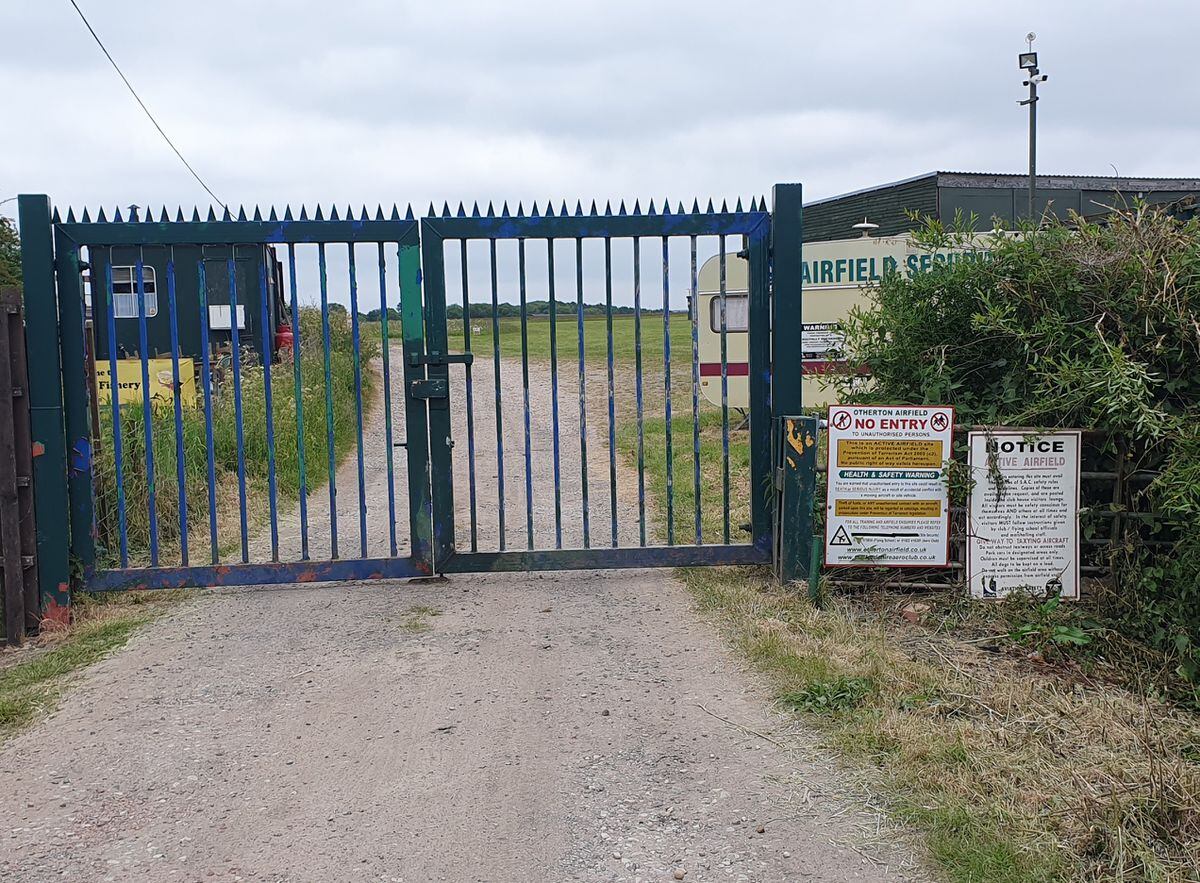 Otherton Airfield was closed off days after the accident