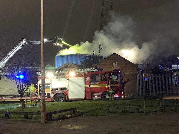 Fire crews were called at around 6.30pm on Tuesday. Photo: West Midlands Fire Service
