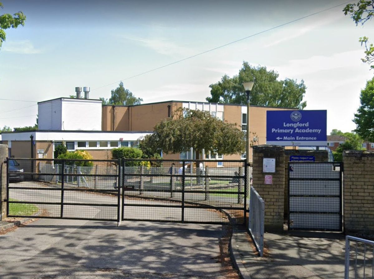 Staffordshire Police are appealing for information after the break-in at Longford Primary School, Cannock. Photo: Google.