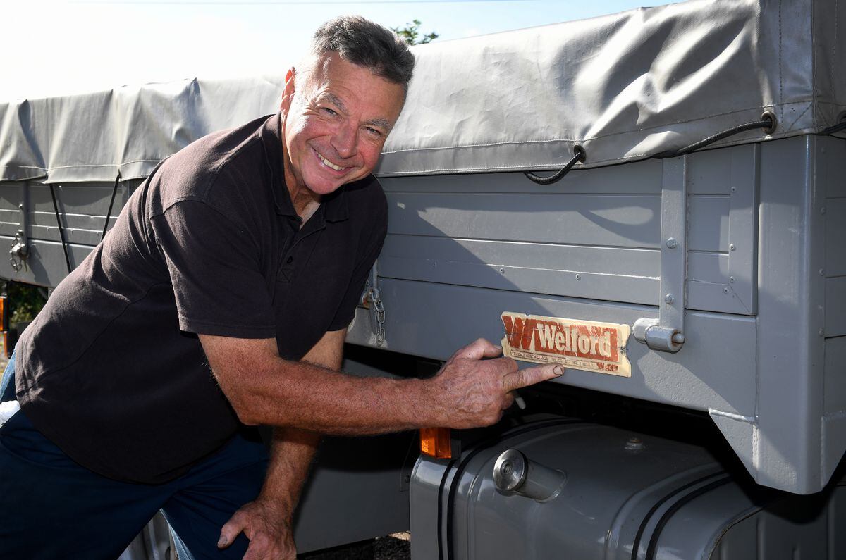 Vehicle enthusiast Neil James owns a former Midland Electricity Board truck and is appealing for some original Welford plaques to finish off the vehicle. 