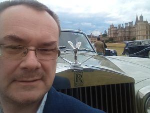 Mark Andrews at the Burghley House classic car show