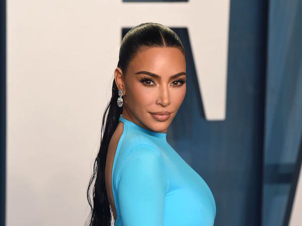 Kim Kardashian at the 94th Academy Awards Ã¢ÂÂ Vanity Fair Party Ã¢ÂÂ Los Angeles