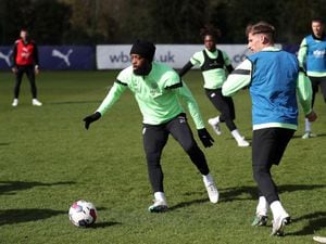 West Brom training during the international break (Photo by Adam Fradgley/West Bromwich Albion FC via Getty Images).