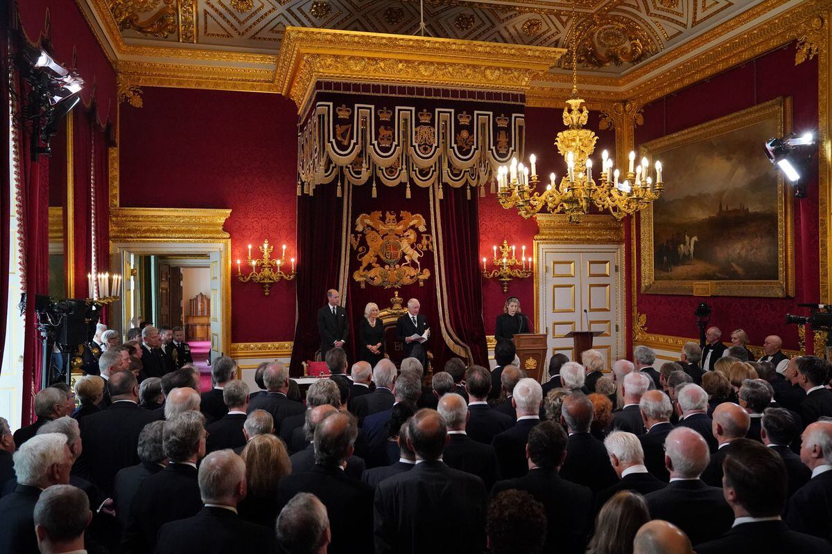 Around 200 Privy Counsellors attended. Photo: Jonathan Brady/PA Wire