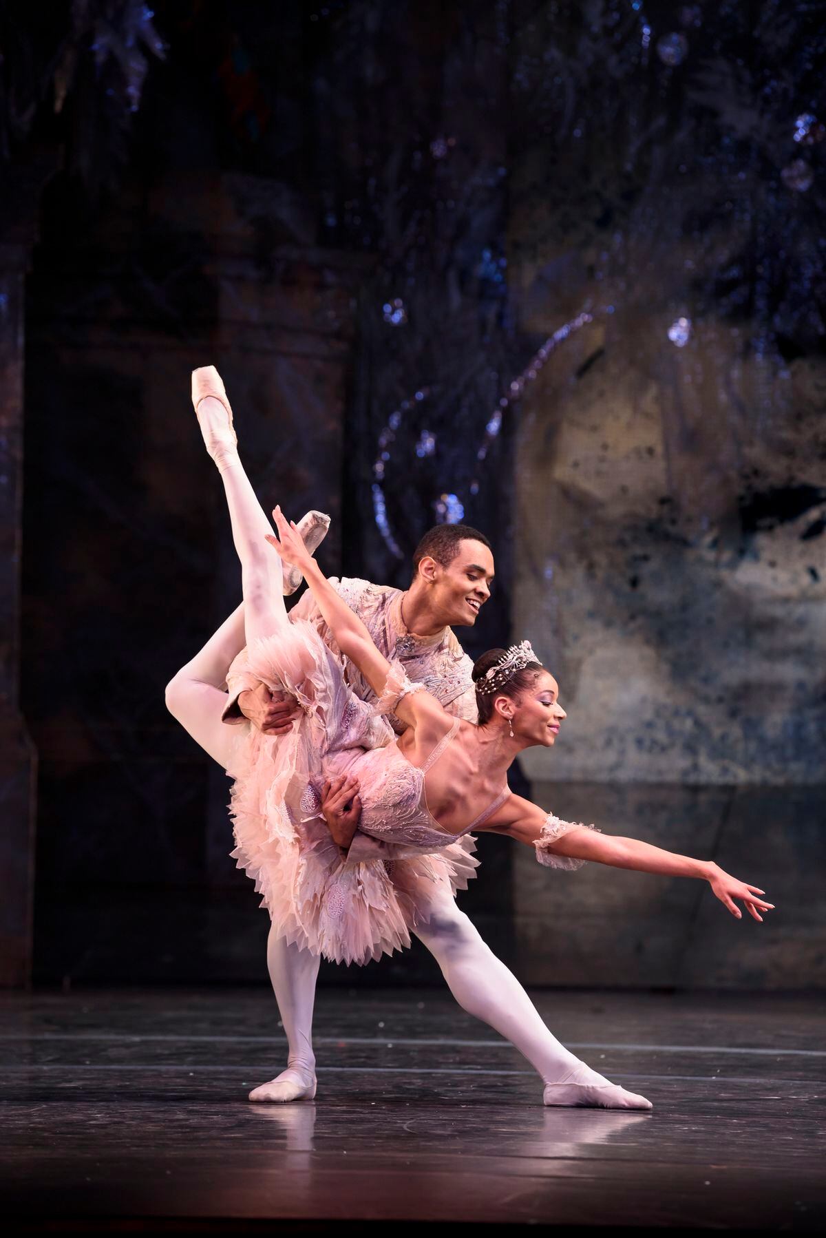 Celine Gittens as the Sugar Plum Fairy and Brandon Lawrence as The Prince. Pic by Bill Cooper.