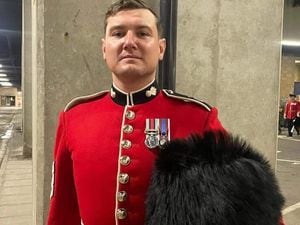 Bridgnorth soldier Neil Simmons who was in London on Saturday