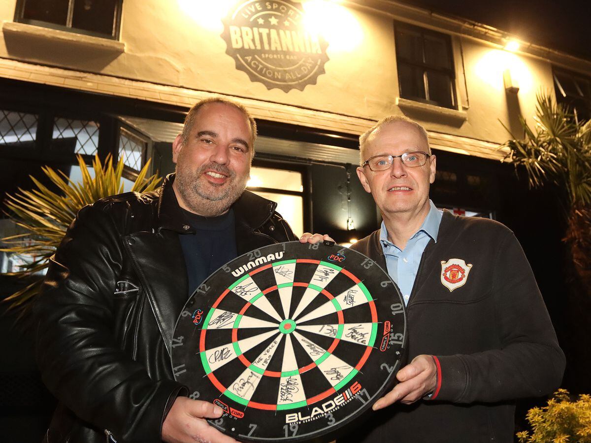 Bill Etheridge and Wayne Etheridge are looking forward to welcoming darts fans to a night of fun