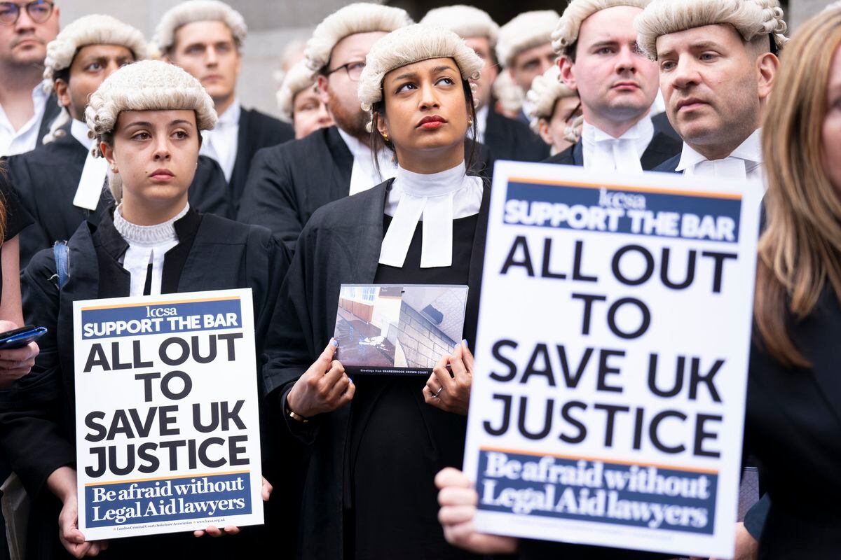 Crown courts across the country have been hit by the strike. Photo: Kirsty O'Connor/PA Wire