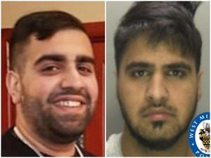 Victim Yasir Hussain, and right, Nabeel Choudhary who was found guilty of murder