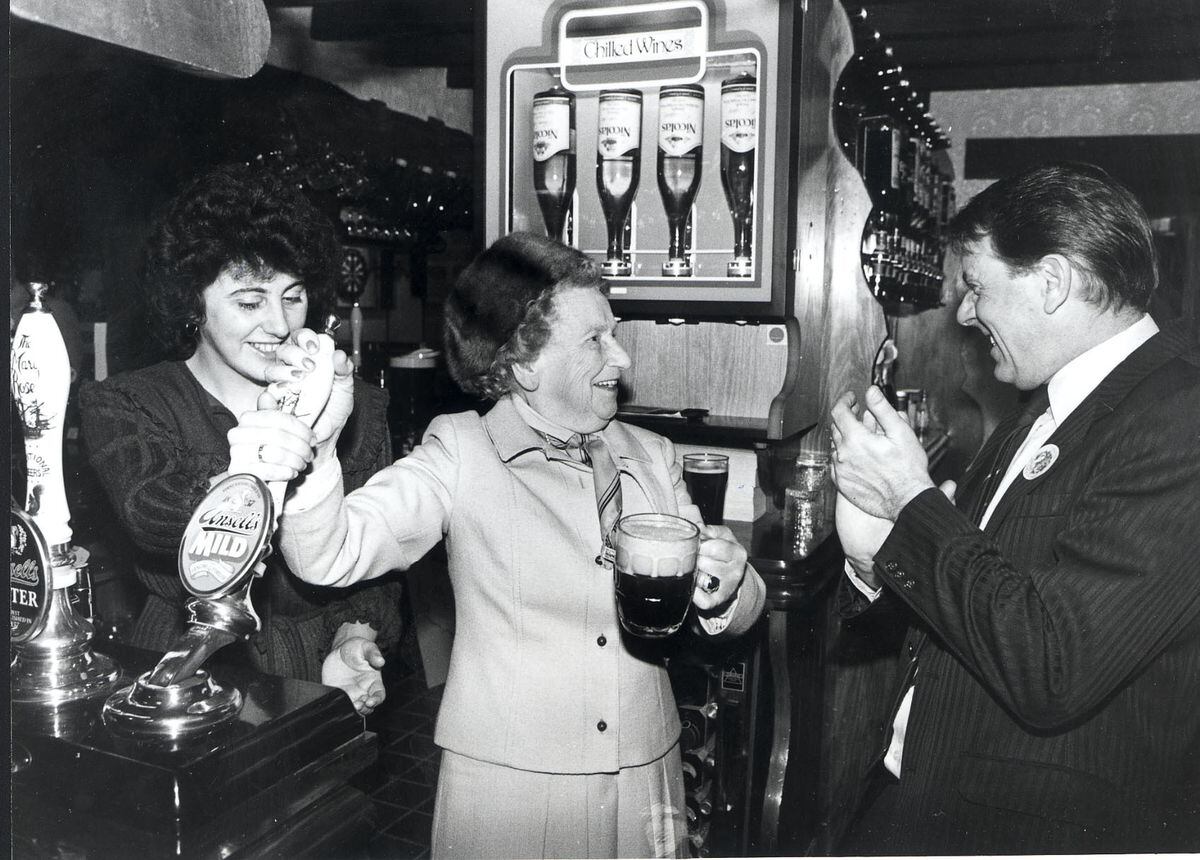 Augusta Dams officially opened the pub in December 1982   