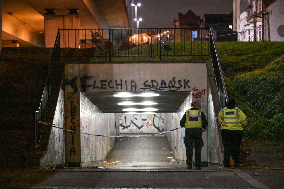 The underpass where the shooting took place