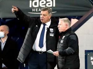 West Bromwich Albion manager Sam Allardyce and assistant Sammy Lee (right)