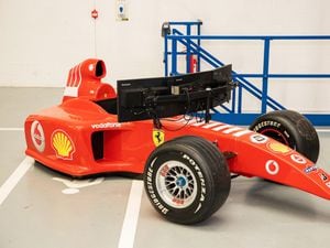 Ferrari F1 simulator used by Michael Schumacher to appear at Dublin antique fair