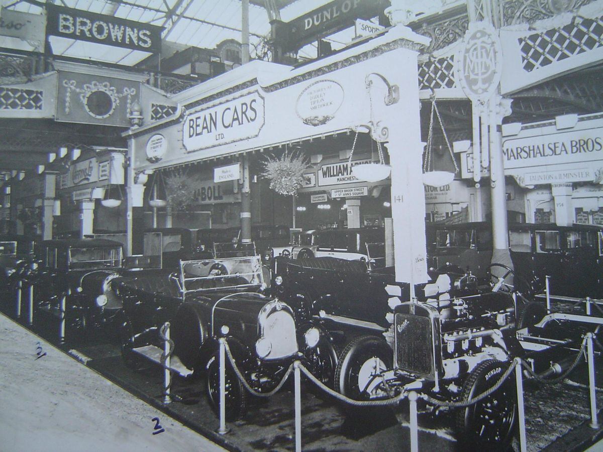 Bean cars on display at a motor show. Photograph reproduced with permission of Clare Sargeant