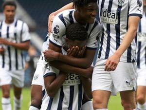 Kevin Mfuamba scored a wonderful goal for Albion's under-21s on Monday (Photo by Adam Fradgley/West Bromwich Albion FC via Getty Images).
