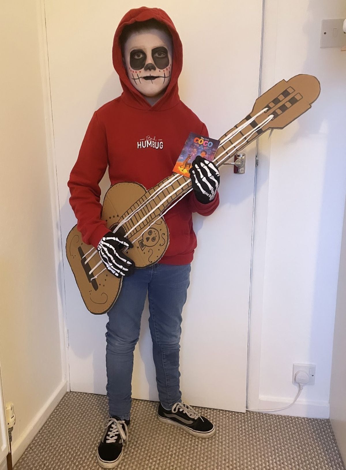 Brooke Parker-Millington, nine, as Coco from his favourite Disney film and book.
