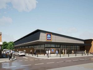 Artist impression of proposed new Aldi store on Ravens Court site, High Street, Brownhills. PIC: Stoas Architects