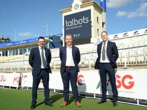 Ben Seifas,commercial partnerships manager, Dave Hodgetts, Talbots Law chief executive and Alex Perkins, sales and marketing director, Edgbaston