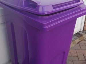 Purple bins are used for garden waste collections in Wolverhampton