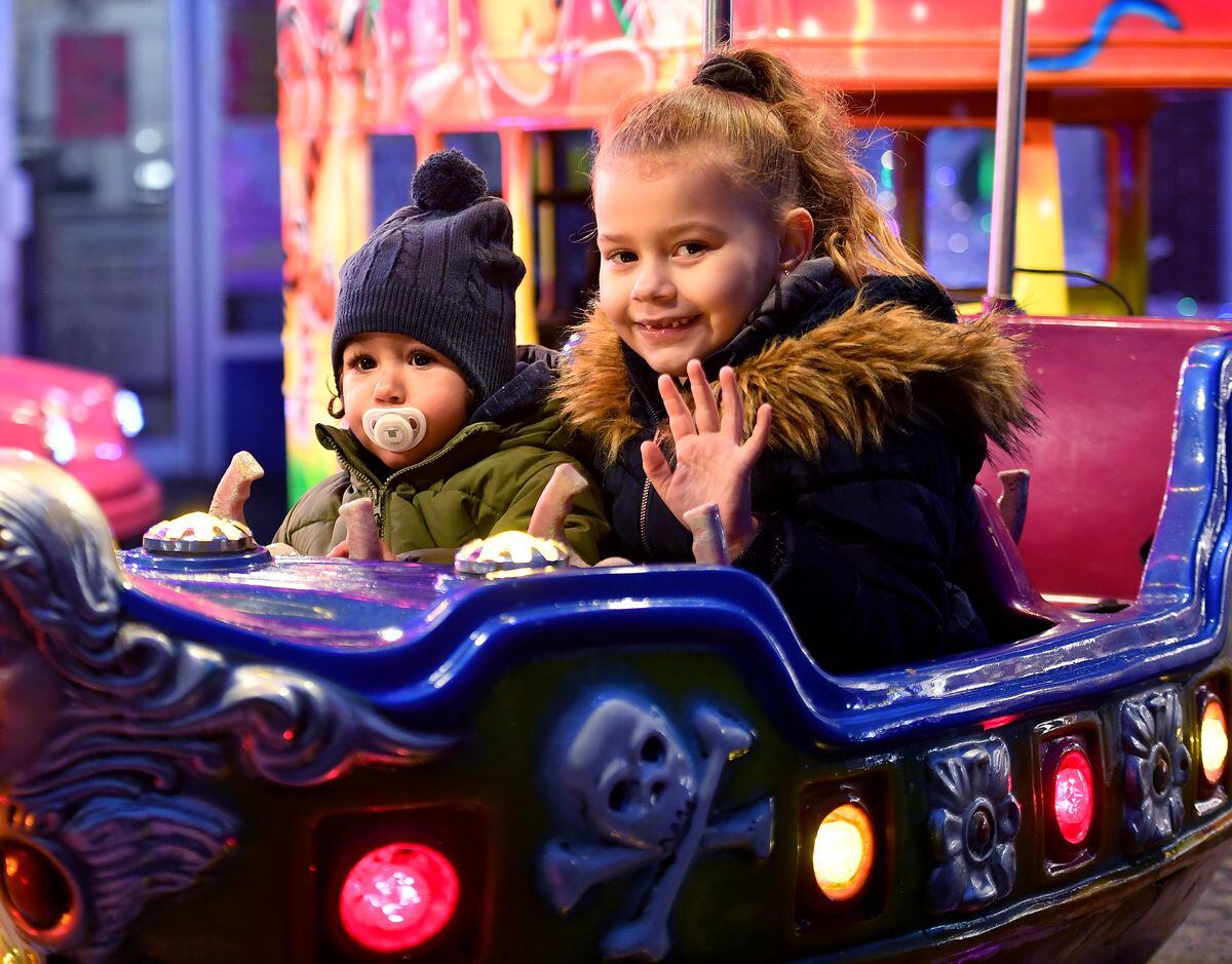 Children enjoy the fun of the fair in Dudley