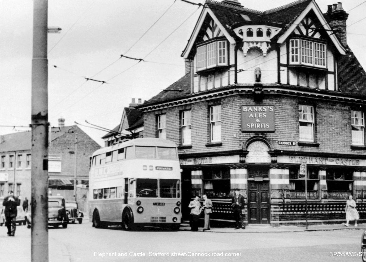 The old Elephant & Castle pub in Wolverhampton