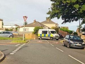 Darkhouse Lane was closed throughout Thursday following the shooting incident. Photo: Coseley Neighbourhood Watch