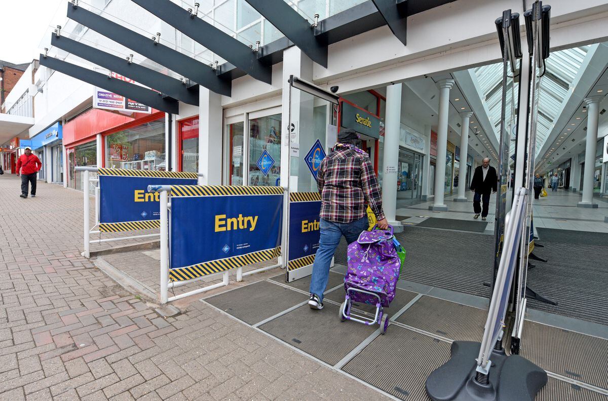 Temporary measures have been put in place at Cornbow Shopping Centre, in Halesowen
