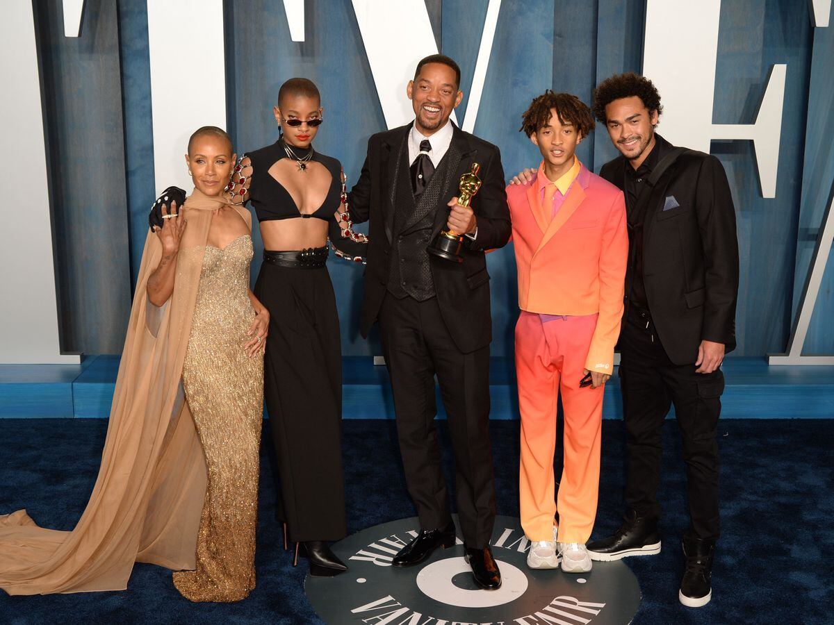 The Smith family at the 94th Academy Awards – Vanity Fair Party – Los Angeles