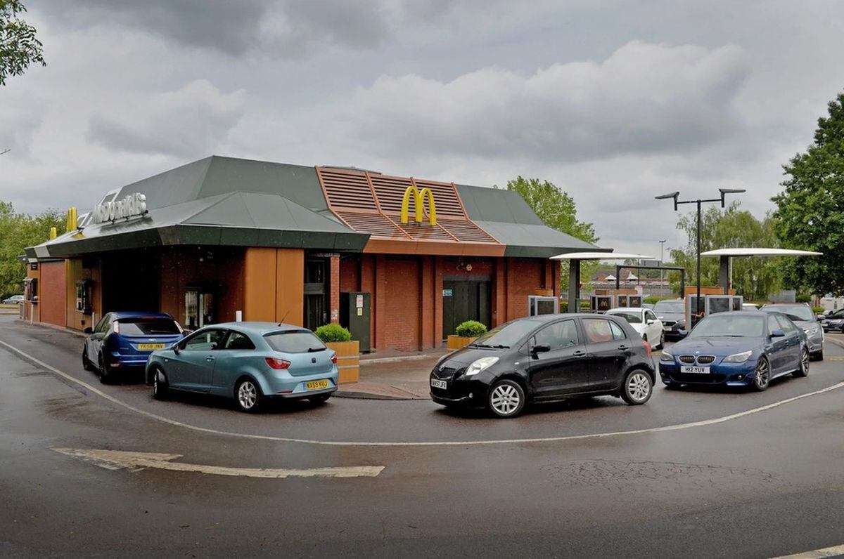 People have queued up for their fast food fix since restaurants such as McDonald's reopened