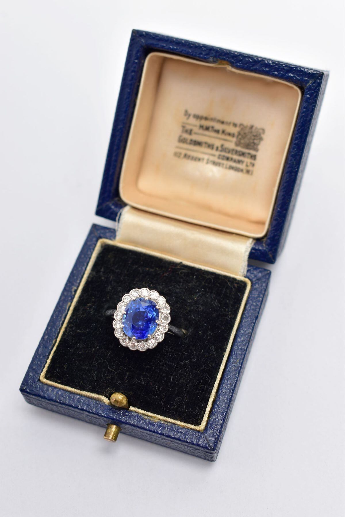 The sapphire ring which was hanging in a plastic bag in the porch