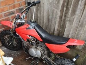An off-road bike seized by police