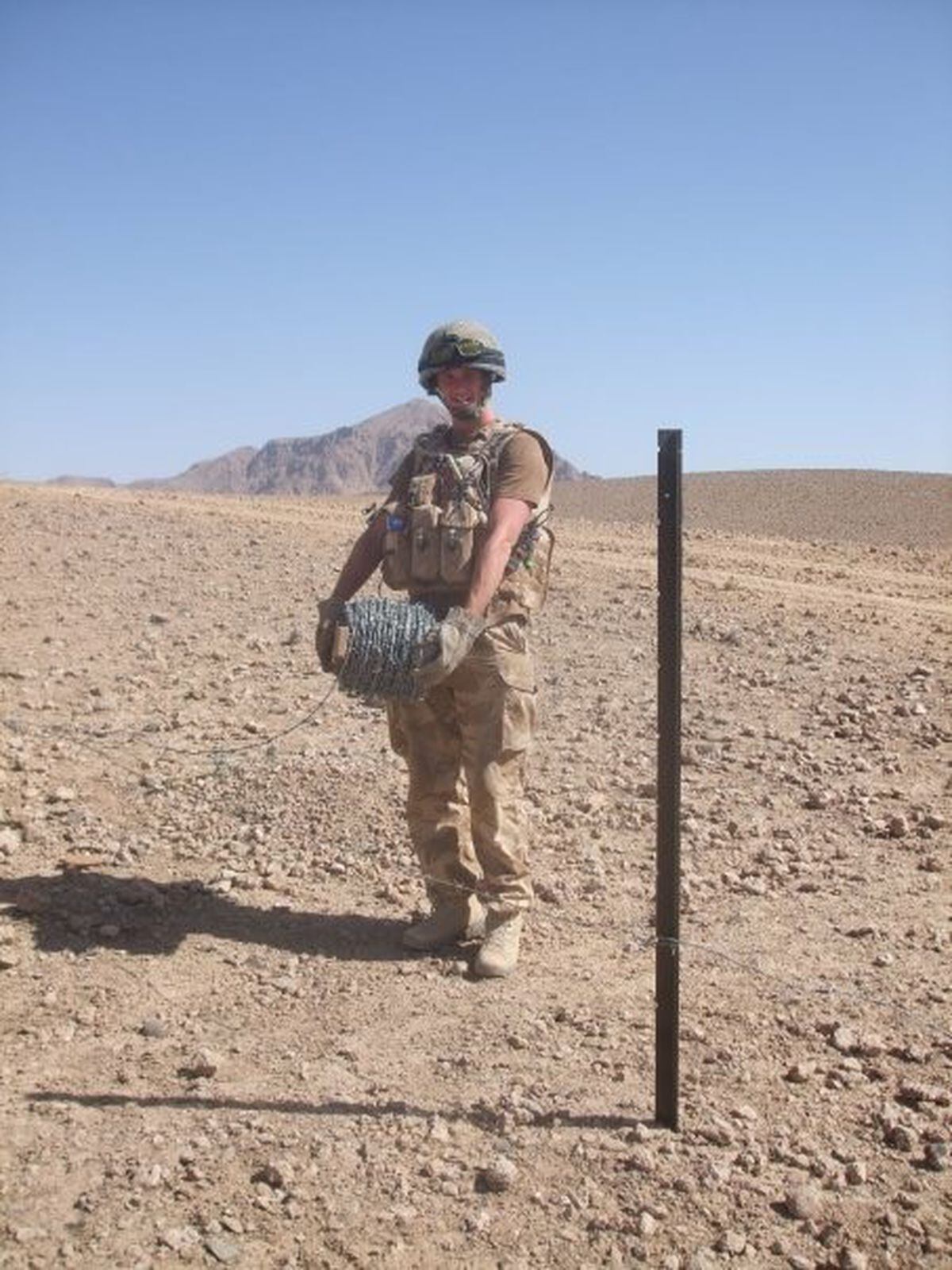 Clive on active duty in Afghanistan