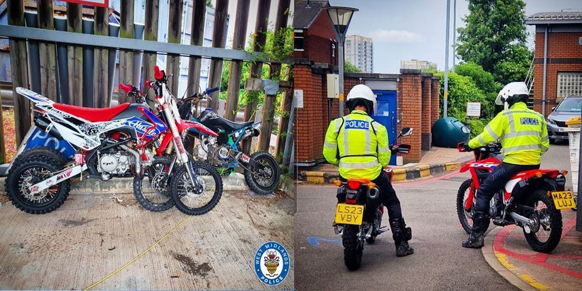 A number of partner agencies supported West Midlands Police in the operation to combat the nuisance of off road bikers.