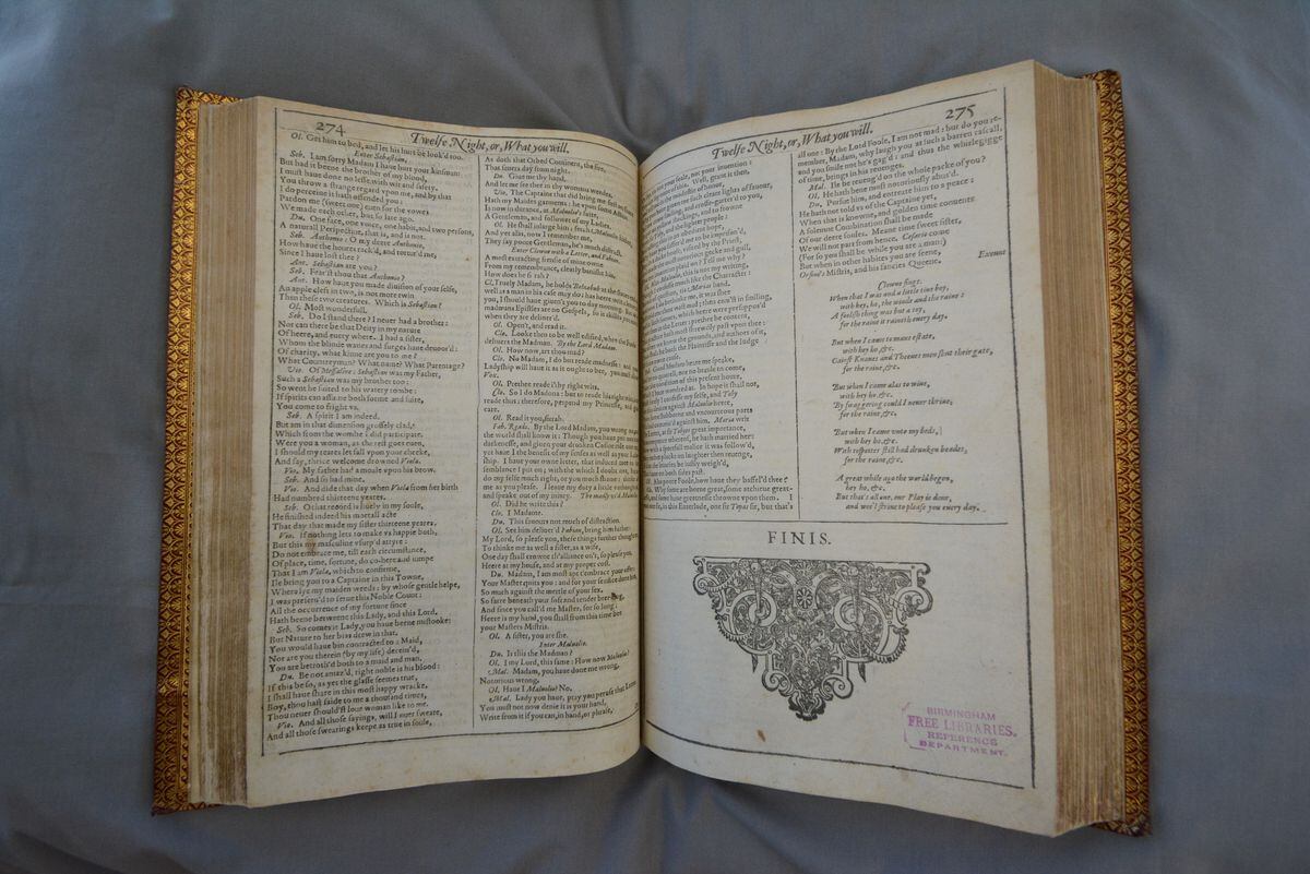  The First Folio held by the Shakespeare Memorial Library. Credit: Everything to Everybody