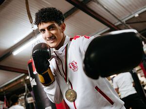  Boxer Osama Mohamed for Lions Boxing Club in Brierley Hill
