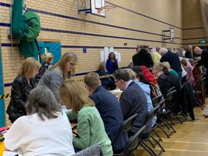 The Lichfield District Council count at Burntwood Leisure Centre went down to the wire