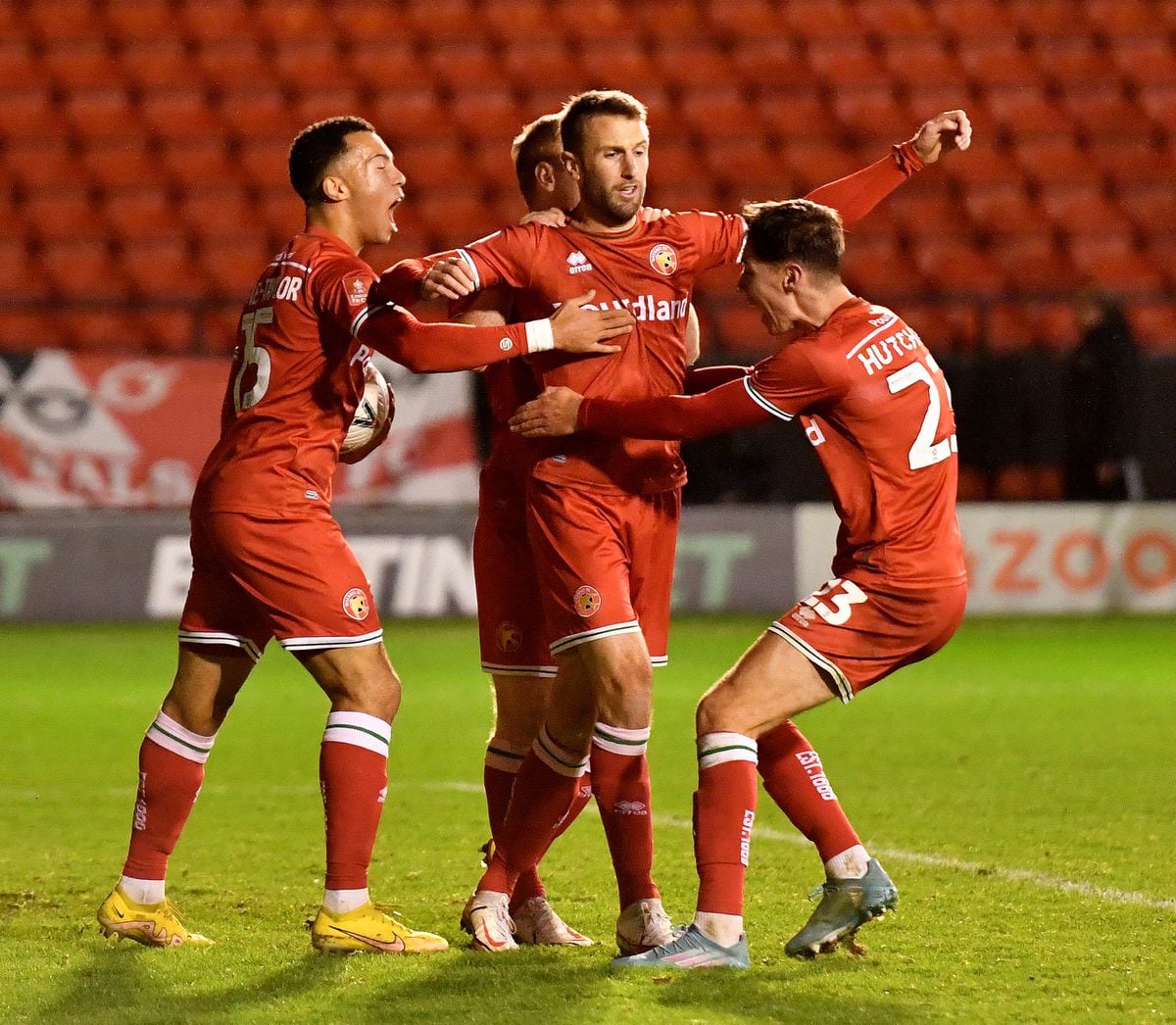Andy Williams netted for Walsall in the FA Cup win