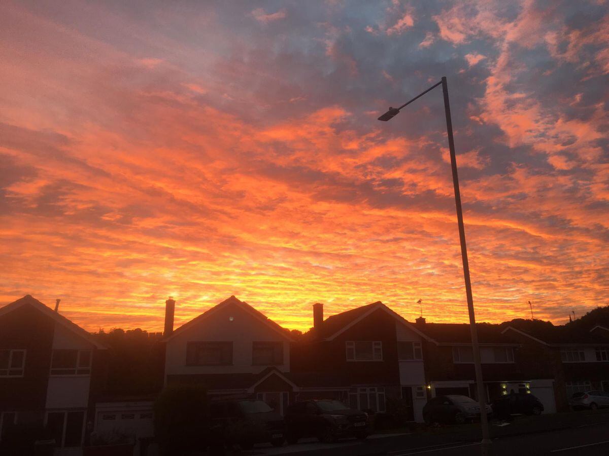 Leon Smith snapped the sunrise over Northway in Sedgley