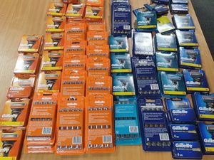 The shaving and make-up products were seized. Photo: West Bromwich Police