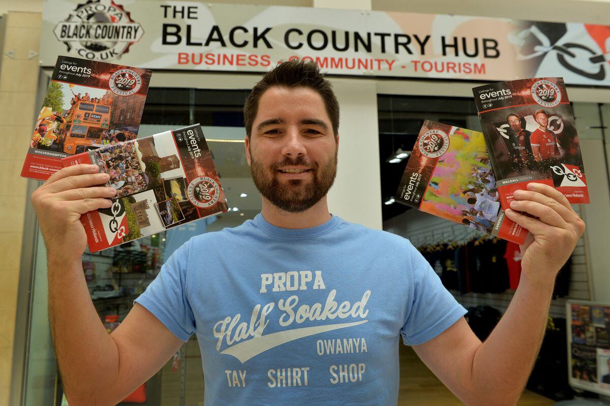 Black Country Festival founder Steve Edwards outside the Black Country Hub in Merry Hill