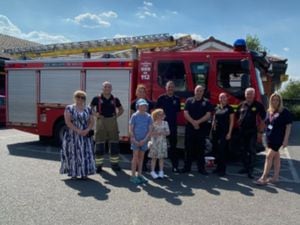 The fire crews were popular at the fun day