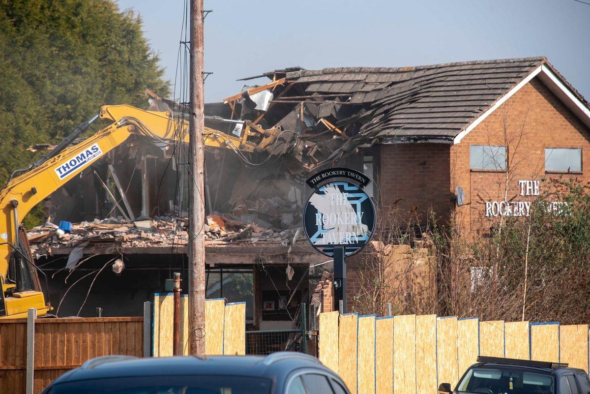 The former Rookery Tavern pub is being demolished.  Photo: Wolverhampton Council