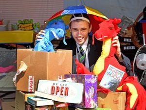  Louis Johnson, 15, is hoping for dry weather for his charity garage sale in aid of Birmingham Children's Hospital