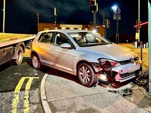 The crash in Oldbury. Photo: West Midlands Police