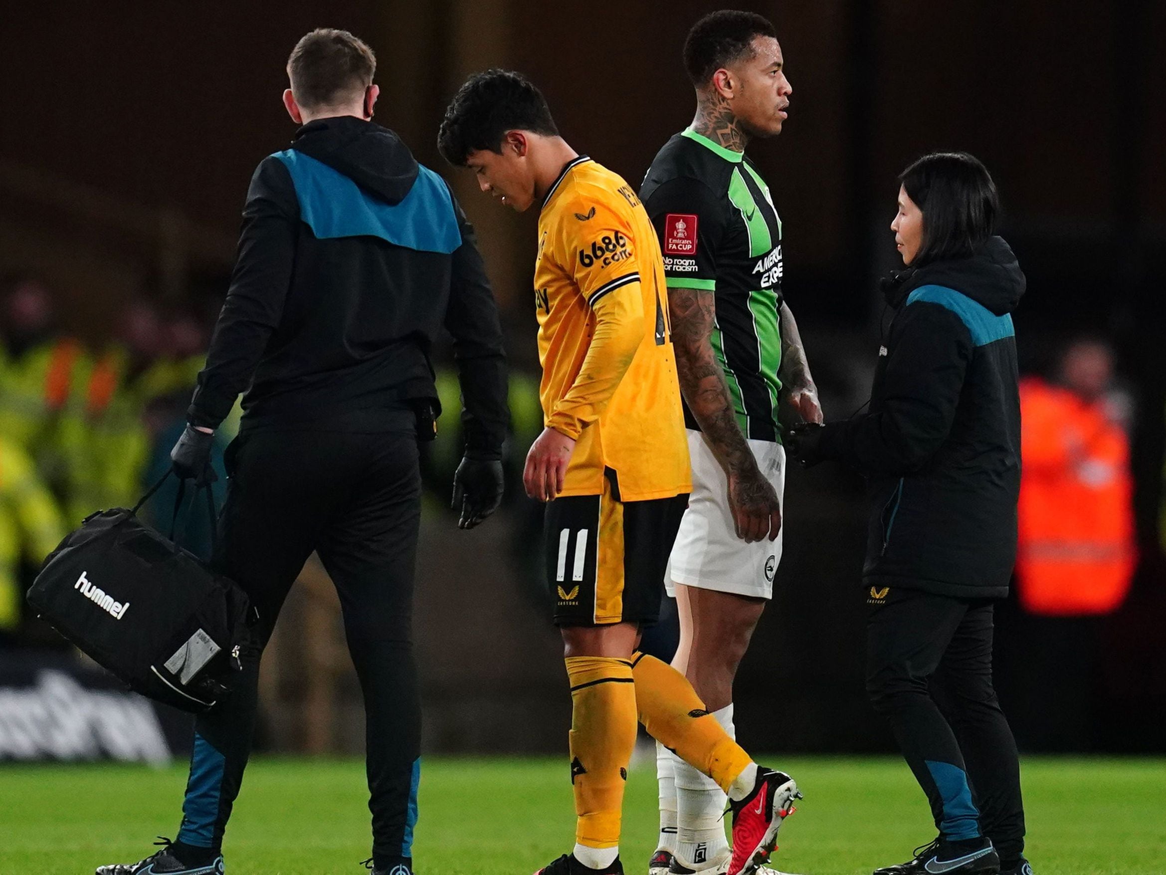 Wolves star sidelined through injury for around six weeks