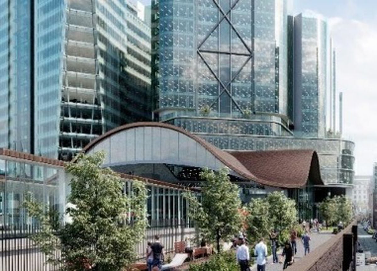 An artists' impression of how the redeveloped Snow Hill station could look - image courtesy of Birmingham City Council