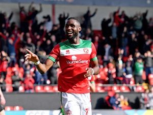 Emmanuel Osadebe scores and celebrates
