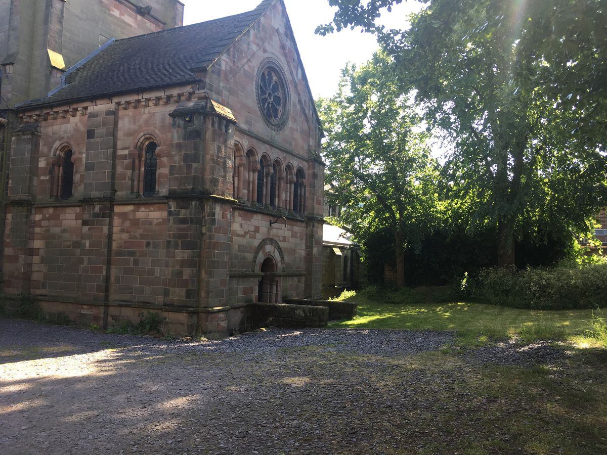 The area at the back of St Chad's Church in Stafford town centre. Photo by Kerry Ashdown