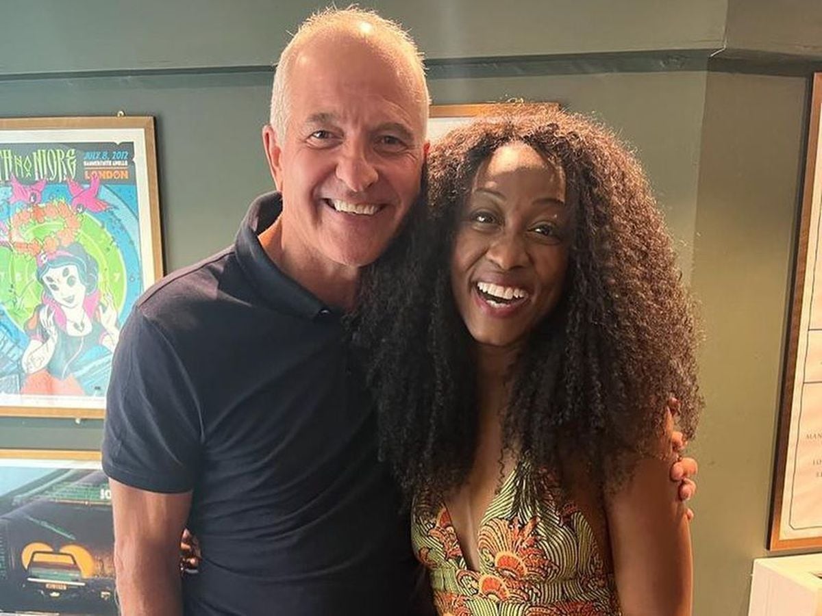 Beverley Knight with Wolves legend Steve Bull MBE. Photo credit: Beverley Knight Instagram